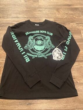 Billionaire Boys Club Black Tee with Teal Logo